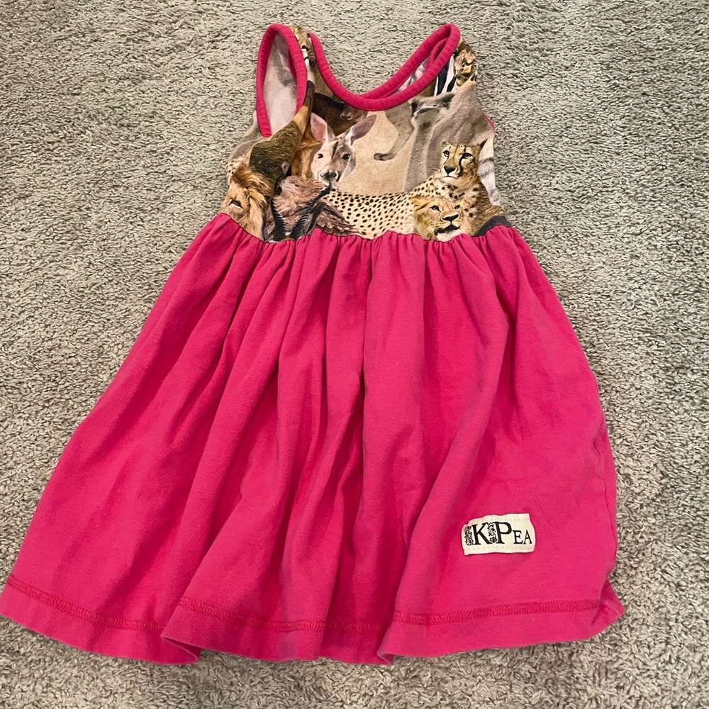 Kpea original dress with safari animals